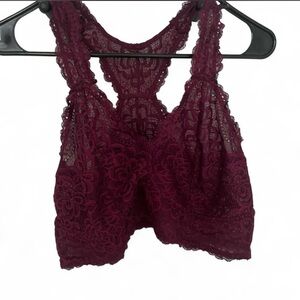 Torrid Lace Bralette in Deep Burgundy